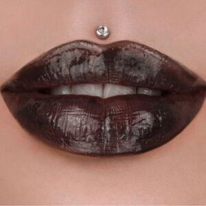 Jeffree Star Midnight Lick The Gloss Lip Gloss Black Vinyl Shine NIB